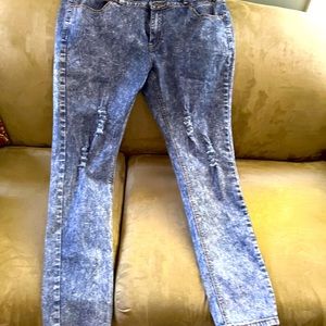 Be-Girl straight leg jeans distressed size 16